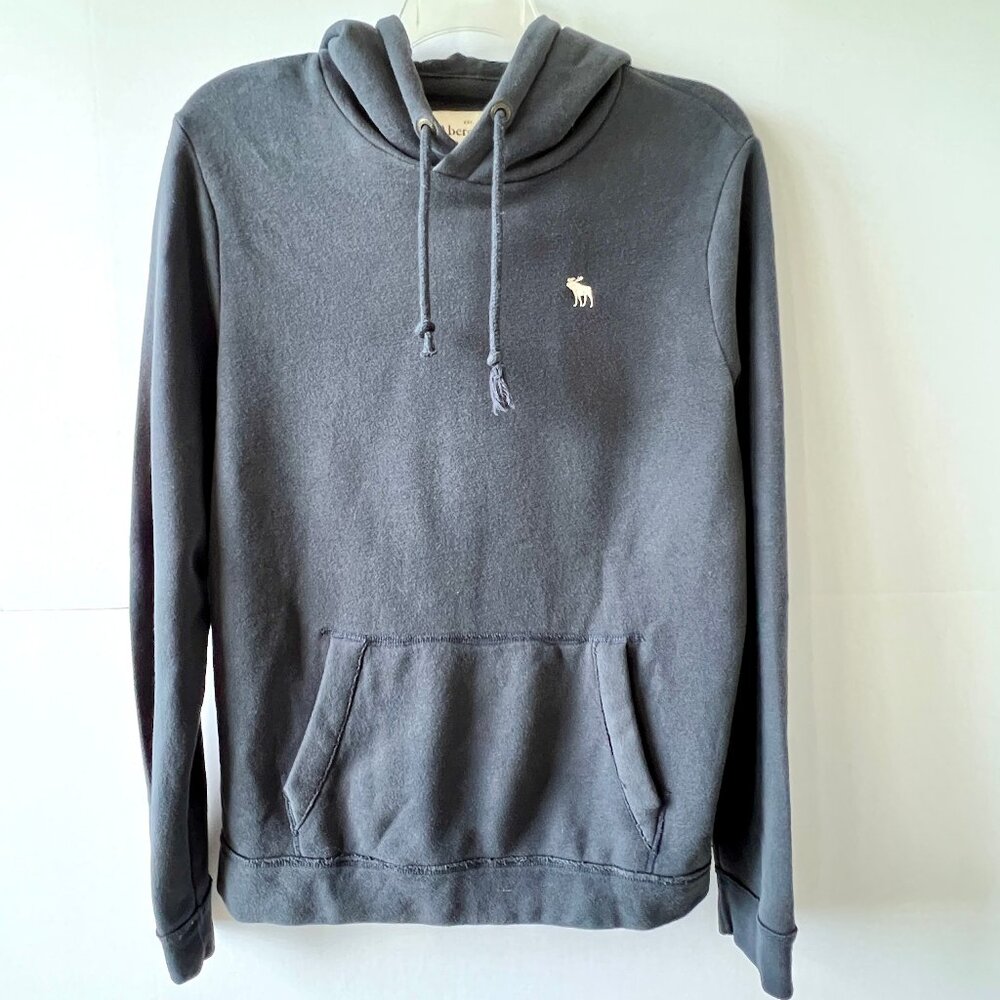 Abercrombie & Fitch Pullover Soft Navy Blue Hoodie, Size XL, EC!